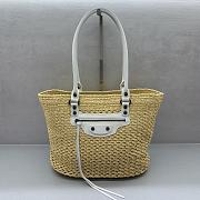 Kitlife Balenciaga Women's Le City Basket Medium in Natural/White 33x27x13cm - 1