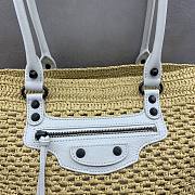 Kitlife Balenciaga Women's Le City Basket Medium in Natural/White 33x27x13cm - 2