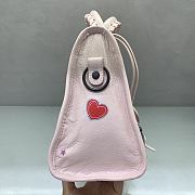 Kitlife Balenciaga Small Graffiti Motorcycle Bag Pink 30x13x20cm - 6