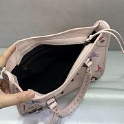 Kitlife Balenciaga Small Graffiti Motorcycle Bag Pink 30x13x20cm - 3