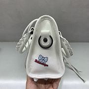 Kitlife Balenciaga Mini Graffiti Motorcycle Bag White 23x10x16cm - 2