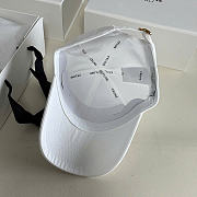 Kitlife Celine Triomphe Baseball Cap in White Cotton - 5