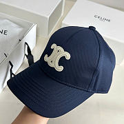 Kitlife Celine Triomphe Baseball Cap in Black Cotton  - 3