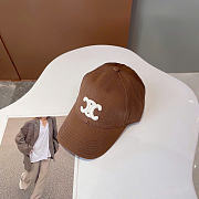 Kitlife Celine Triomphe Baseball Cap in Brown Cotton - 6