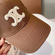 Kitlife Celine Triomphe Baseball Cap in Brown Cotton - 2