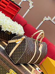 Kitlife Louis Vuitton Keepall Bandoulière 50 Bag Brown Canvas M41416 50x29x23cm - 6
