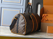 Kitlife Louis Vuitton Keepall Bandoulière 50 Bag Monogram Macassar M46702 55x31x26cm  - 5