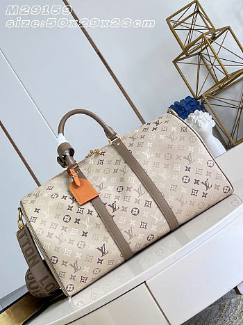 Kitlife Louis Vuitton Keepall Bandoulière 50 Bag Sand Beige M29159 50x29x23cm