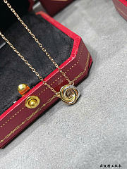 Kitlife Cartier Three-Ring Round Diamond Necklace  - 6
