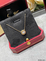 Kitlife Cartier Three-Ring Round Diamond Necklace  - 3