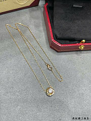 Kitlife Cartier Three-Ring Round Diamond Necklace  - 2