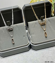 Kitlife Messika Double-layered Necklace With Crystals in Silver / Gold  - 2