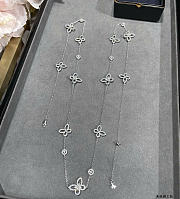 Kitlife Graff Butterfly Silhouette Diamond Long Necklace 90cm - 4