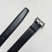 Kitlife YSL Belt In Black With Silver Hardware 3cm  - 3