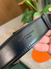 Kitlife YSL Belt In Black With Gold Hardware 3cm - 4