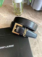 Kitlife YSL Belt In Black With Gold Hardware 3cm - 2