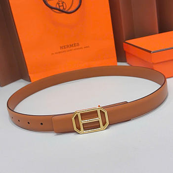 Kitlife Hermes Double-sided Belt Brown 2.5cm