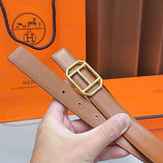 Kitlife Hermes Double-sided Belt Brown 2.5cm - 3