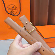 Kitlife Hermes Double-sided Belt Brown 2.5cm - 2