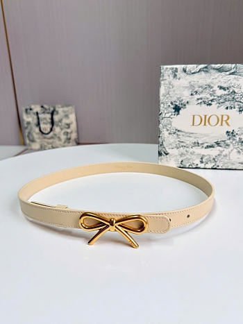 Kitlife Dior Le Nœud de Belt In Cream 20mm 