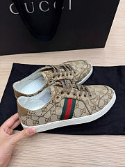 Kitlife Gucci Stretch Low-Top Sneakers Beige  - 4