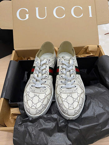 Kitlife Gucci Stretch Low-Top Sneakers Gray