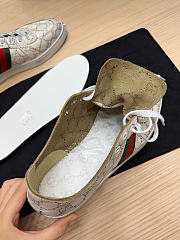 Kitlife Gucci Stretch Low-Top Sneakers Gray - 3