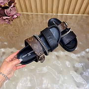 Kitlife Louis Vuitton Vibe Comfort Mules Black & Brown  - 2