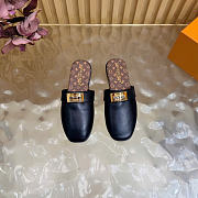 Kitlife Louis Vuitton Haven Flat Closed Mule Black - 1