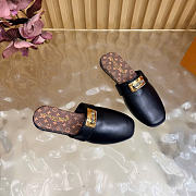Kitlife Louis Vuitton Haven Flat Closed Mule Black - 5