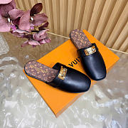 Kitlife Louis Vuitton Haven Flat Closed Mule Black - 2