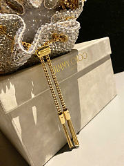 Kitlife Jimmy Choo Bon Bon With Gold & Silver Gradient Crystals 16x15x9.5cm - 6