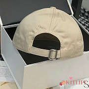 Kitlife Celine Triomphe Baseball Cap in Light Beige Cotton  - 6