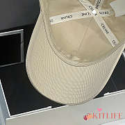 Kitlife Celine Triomphe Baseball Cap in Light Beige Cotton  - 2