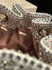 Kitlife Jimmy Choo Bon Bon With Silver & Blue Gradient Crystals 16x15x9.5cm  - 6
