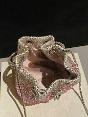 Kitlife Jimmy Choo Bon Bon With Silver & Pink Gradient Crystals 16x15x9.5cm  - 5