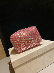 Kitlife Jimmy Choo Bon Bon With Silver & Pink Gradient Crystals 16x15x9.5cm  - 4