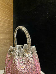 Kitlife Jimmy Choo Bon Bon With Silver & Pink Gradient Crystals 16x15x9.5cm  - 2
