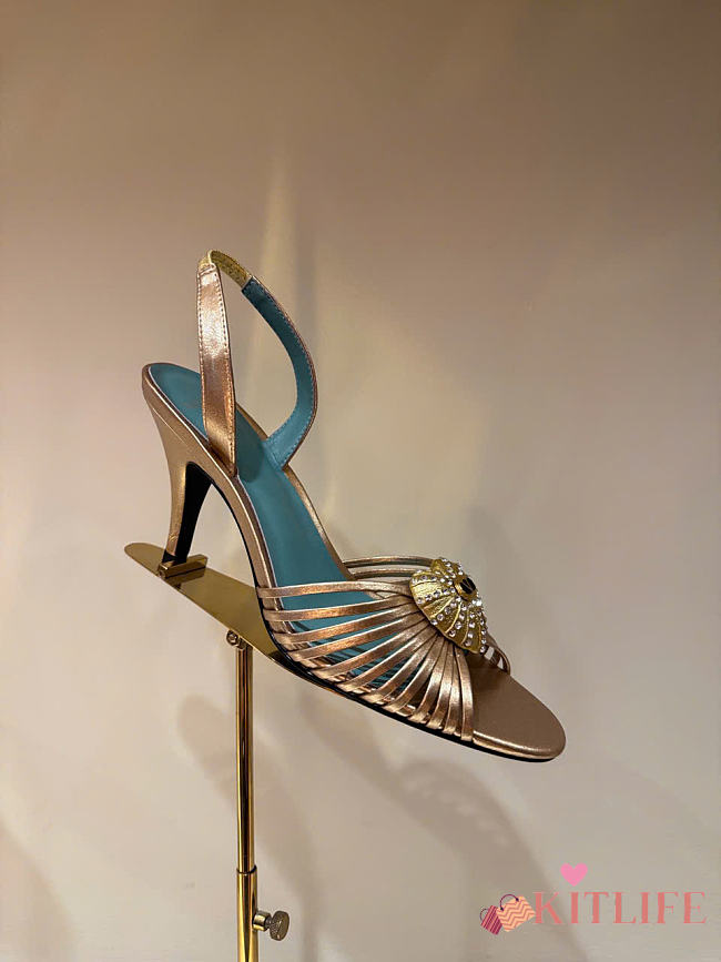 Kitlife Valentino Garavani  Royal Heeled Sandals In Gold 85 mm  - 1