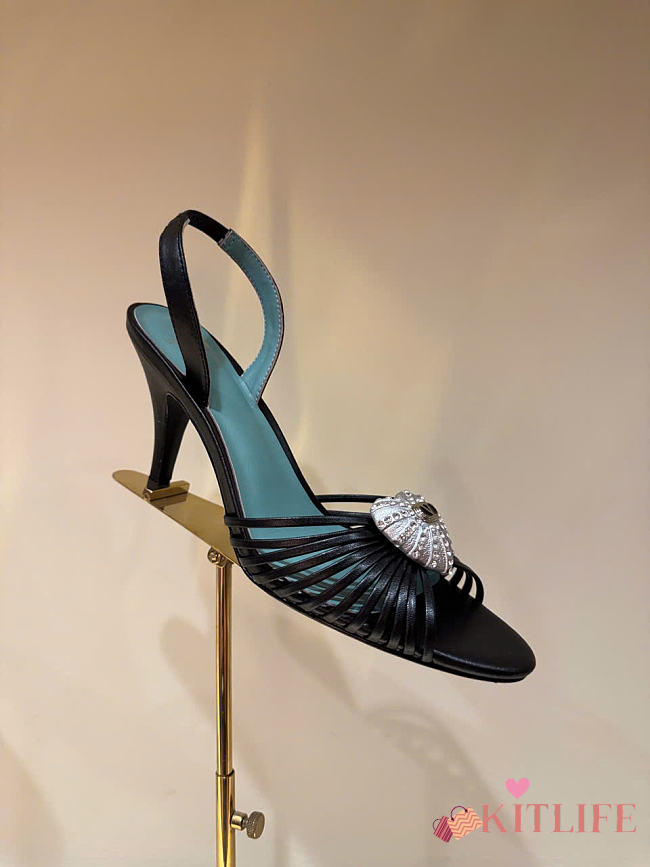 Kitlife Valentino Garavani Royal Heeled Sandals In Black 85 mm - 1