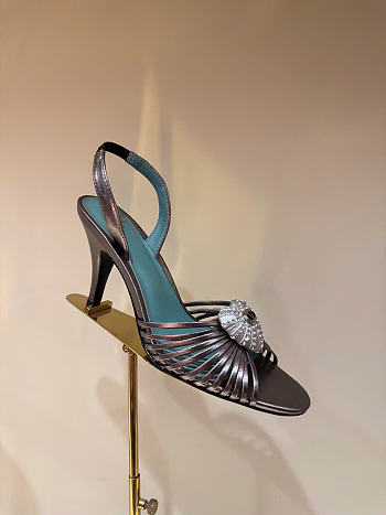 Kitlife Valentino Garavani Royal Heeled Sandals In Gray 85 mm 