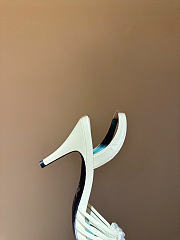 Kitlife Valentino Garavani Royal Heeled Sandals In White 85 mm - 5