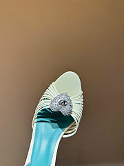 Kitlife Valentino Garavani Royal Heeled Sandals In White 85 mm - 4