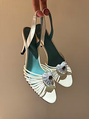 Kitlife Valentino Garavani Royal Heeled Sandals In White 85 mm - 3