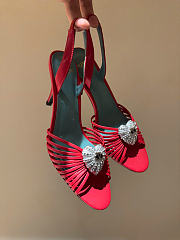 Kitlife Valentino Garavani Royal Heeled Sandals In Red 85 mm - 4