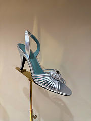 Kitlife Valentino Garavani Royal Heeled Sandals In Silver 85 mm - 1