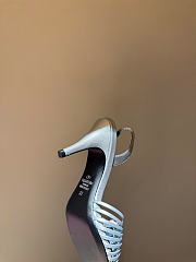 Kitlife Valentino Garavani Royal Heeled Sandals In Silver 85 mm - 6