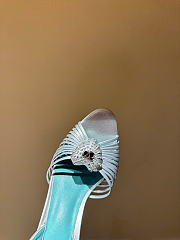 Kitlife Valentino Garavani Royal Heeled Sandals In Silver 85 mm - 2