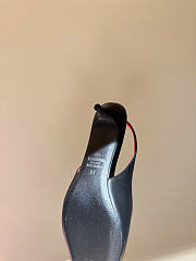 Kitlife Valentino Garavani Leather Heartip Slingback Pumps 35mm Black - 2