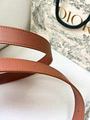 Kitlife Dior Légende Belt Brown Smooth Calfskin 25mm Silver Hardware  - 3